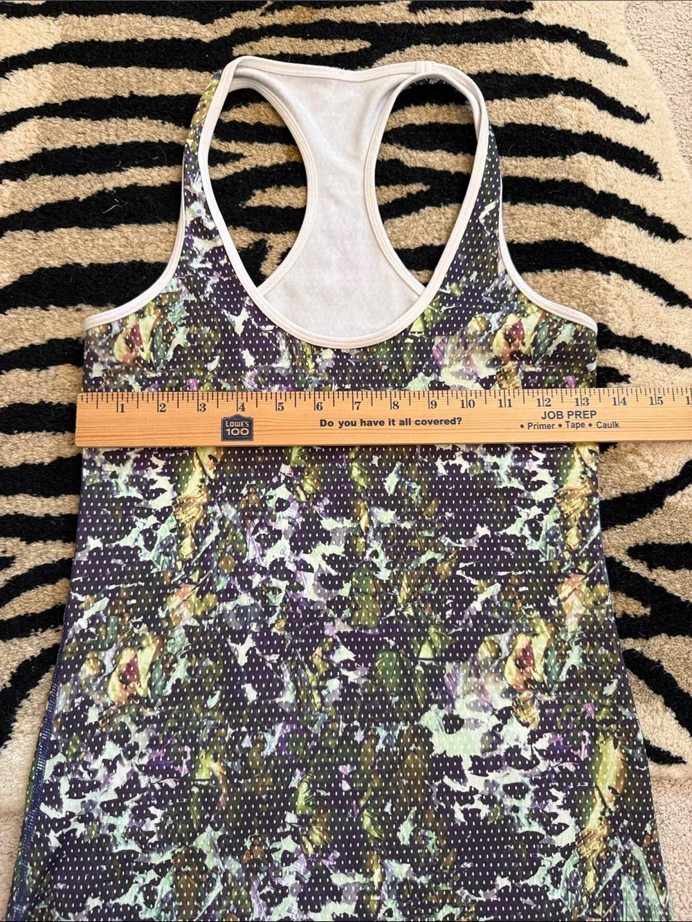 Lululemon Women’s Cool Racerback Tank Top in Floral Sport Design Size 2